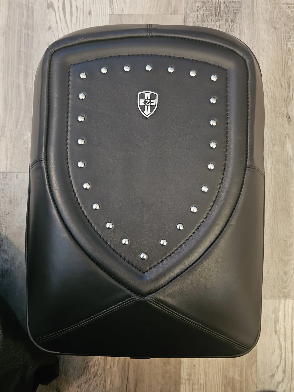 NWT Zeyner Backlash Black Cowhide Leather Laptop Backpack Motoring Collection